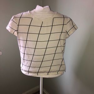 BDG brand grid pattern crop top.  Size small